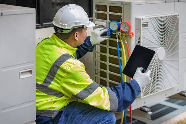 Professional Hvac technician working in Little York, NY